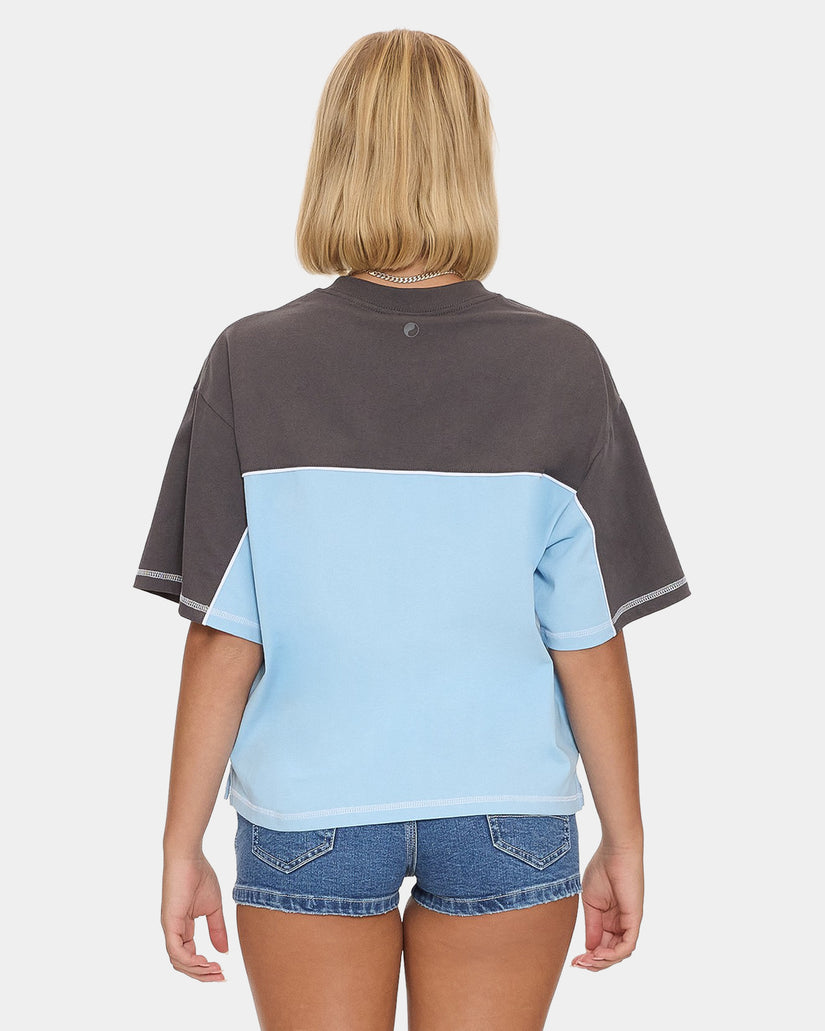 Womens Belter Panelled Box Fit T-Shirt