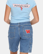 Womens Belter Carpenter Denim Shorts