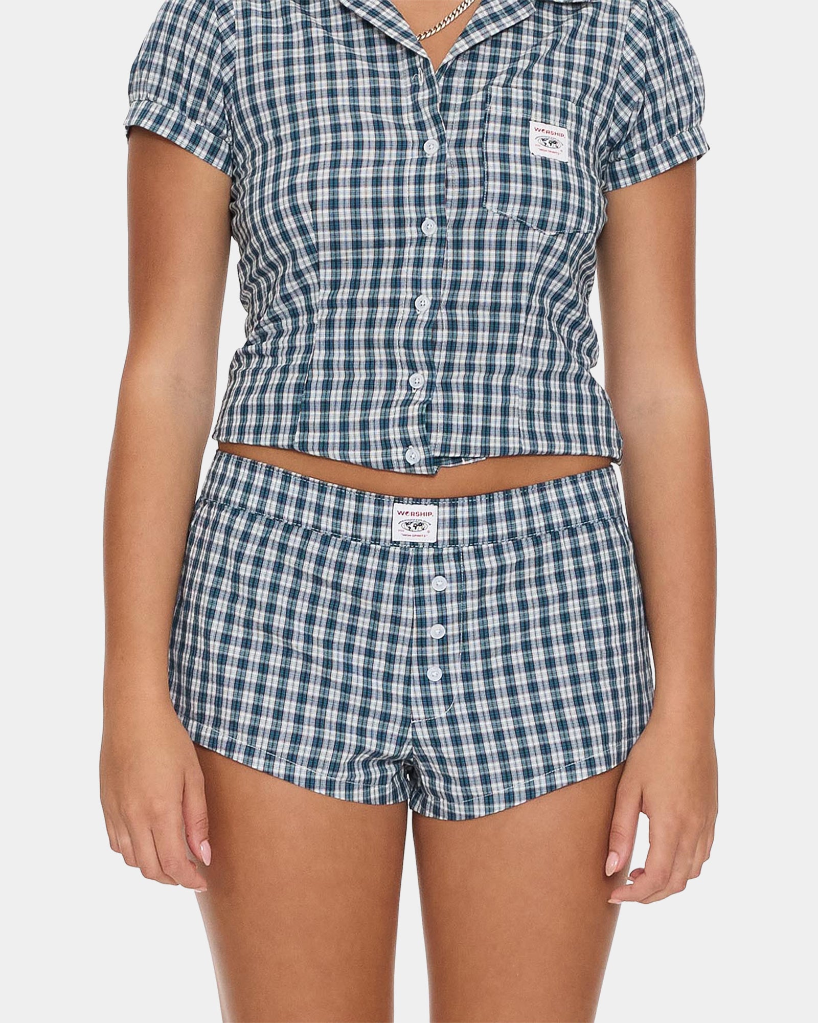 Womens Checkmate Micro Boxer Walkshorts Womens Checkmate Micro Boxer Walkshorts