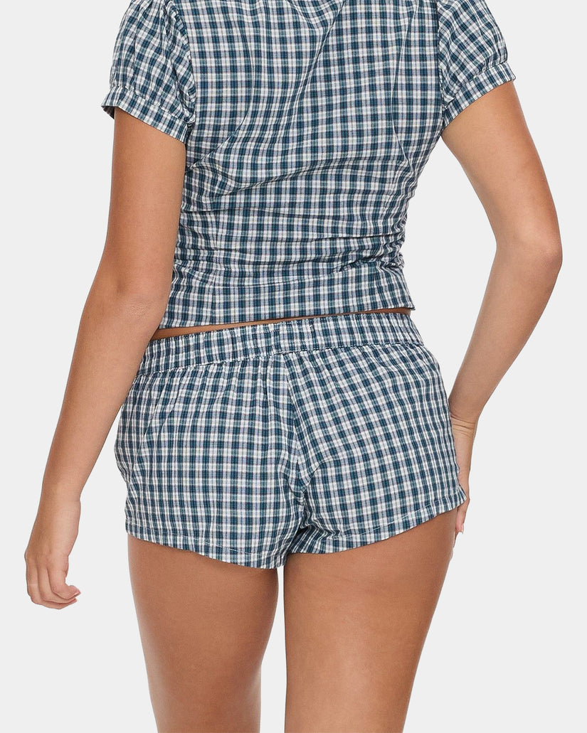 Womens Checkmate Micro Boxer Walkshorts