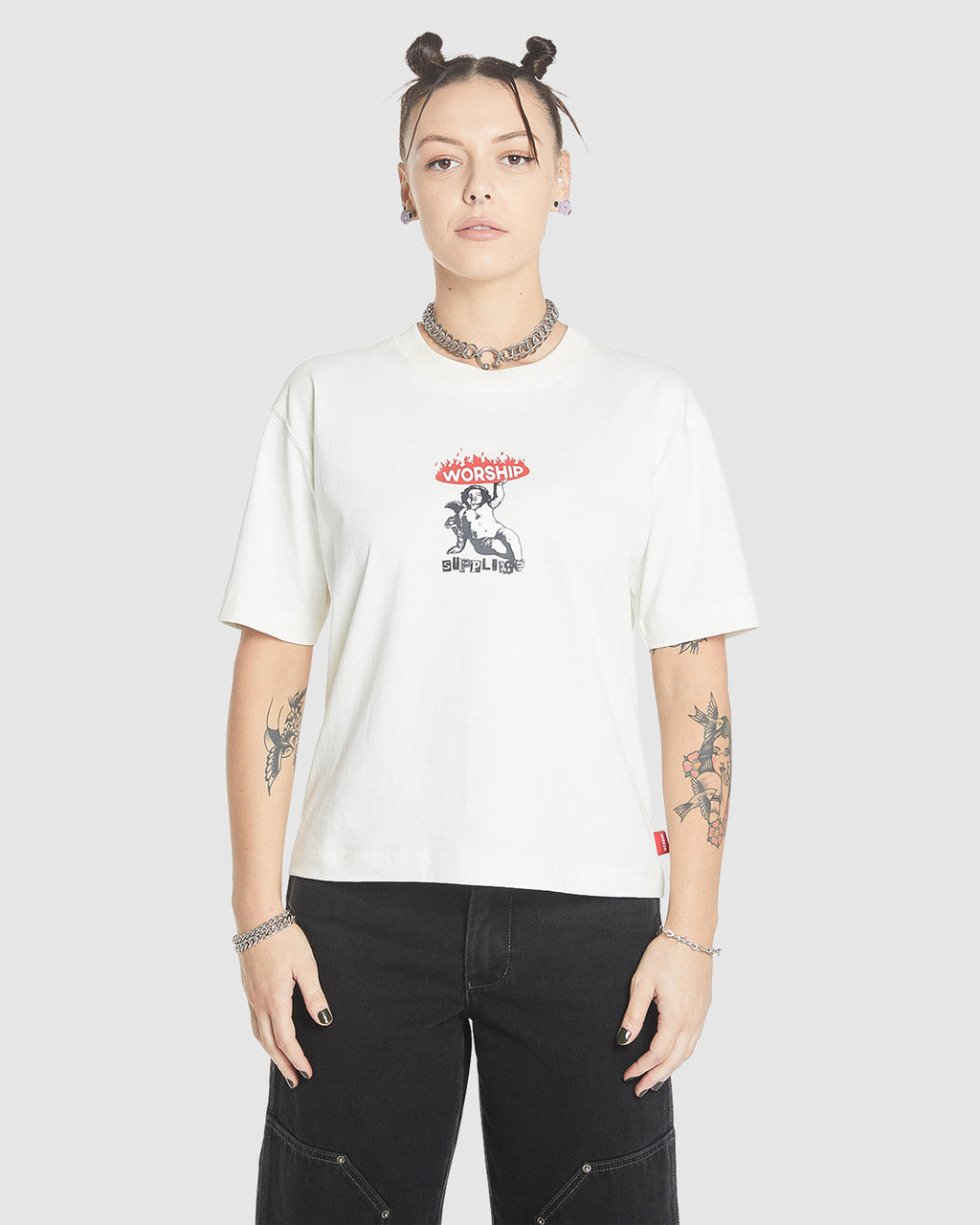 WOMENS HOLD UP REGULAR FIT T-SHIRT