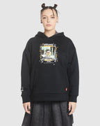 WOMENS BLACK MAGIC BOX FIT HOODIE