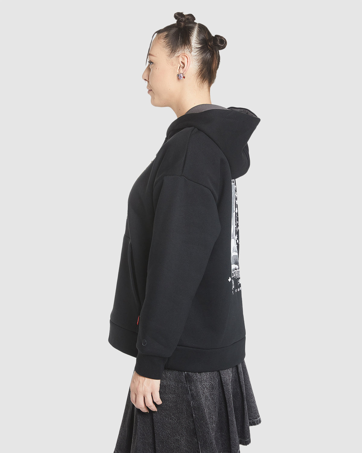 WOMENS BLACK MAGIC BOX FIT HOODIE