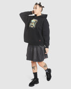 WOMENS BLACK MAGIC BOX FIT HOODIE