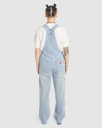 WOMENS DOUBLE KNEE DENIM JUMPSUIT OVERALLS