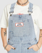 WOMENS DOUBLE KNEE DENIM JUMPSUIT OVERALLS