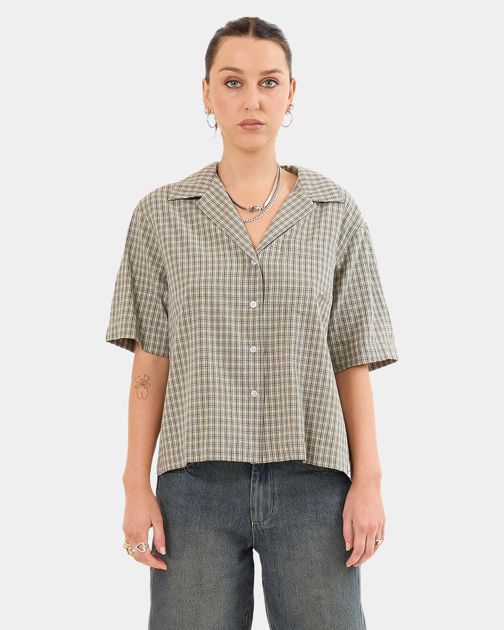 Womens Cherub Box Fit Short Sleeve Shirt
