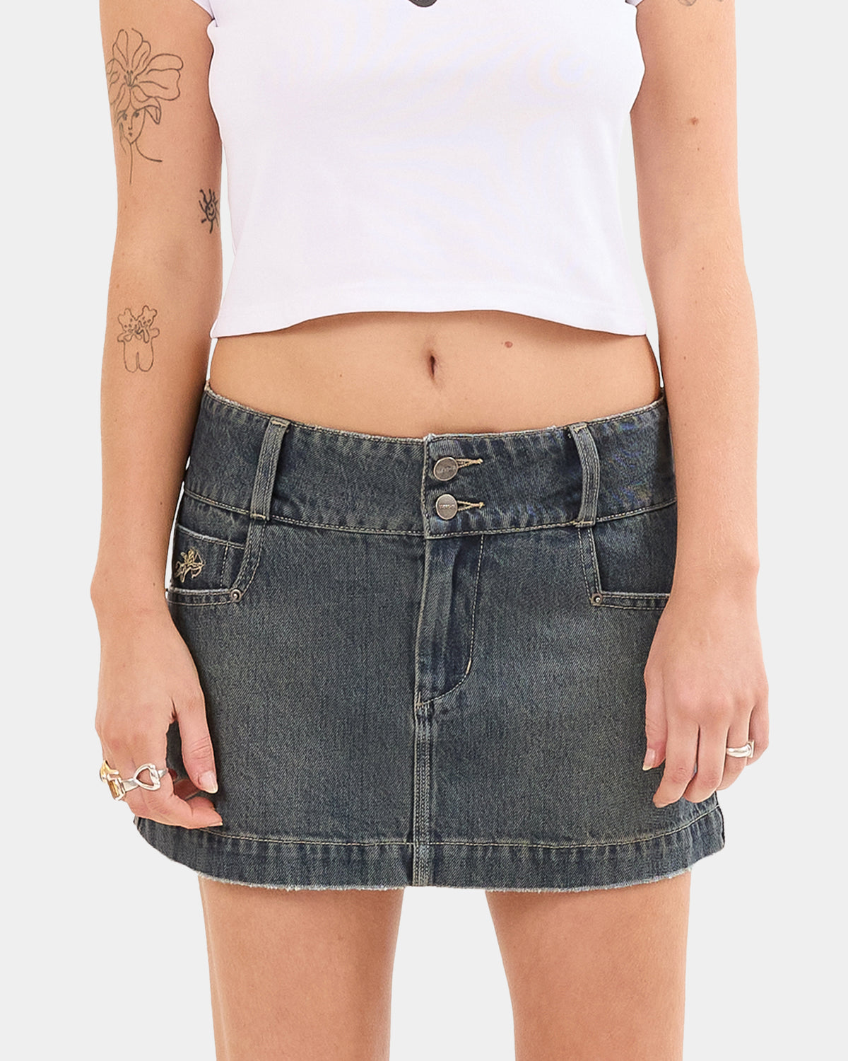 Womens Crux 00's Mini Skirt