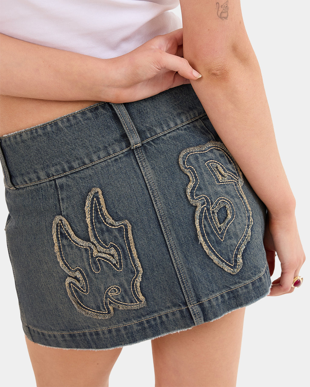 Womens Crux 00's Mini Skirt