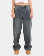Womens Crux Big Baggy Denim Jeans