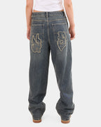 Womens Crux Big Baggy Denim Jeans