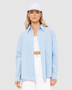 WOMENS LANA MINI CORD LONG SLEEVE SHIRT