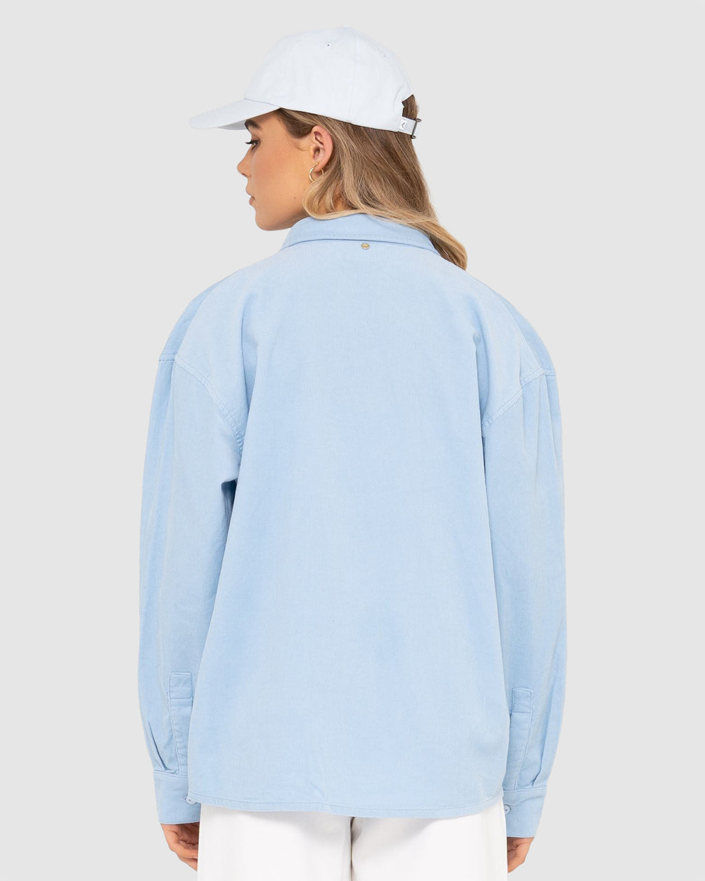 WOMENS LANA MINI CORD LONG SLEEVE SHIRT