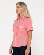 WOMENS CHECKED OUT SHORT SLEEVE SHIRT