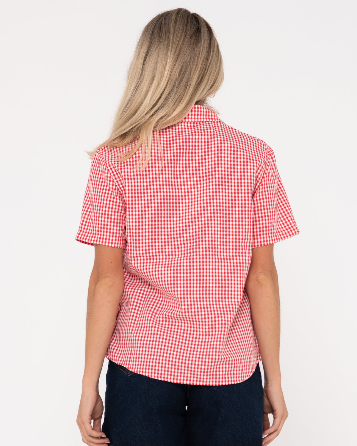 WOMENS CHECKED OUT SHORT SLEEVE SHIRT