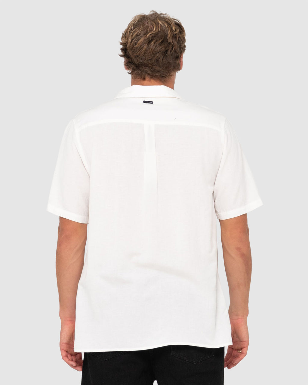 MENS OVERTONE SHORT SLEEVE LINEN SHIRT