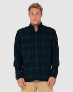 MENS BLACK WATCH LONG SLEEVE SHIRT