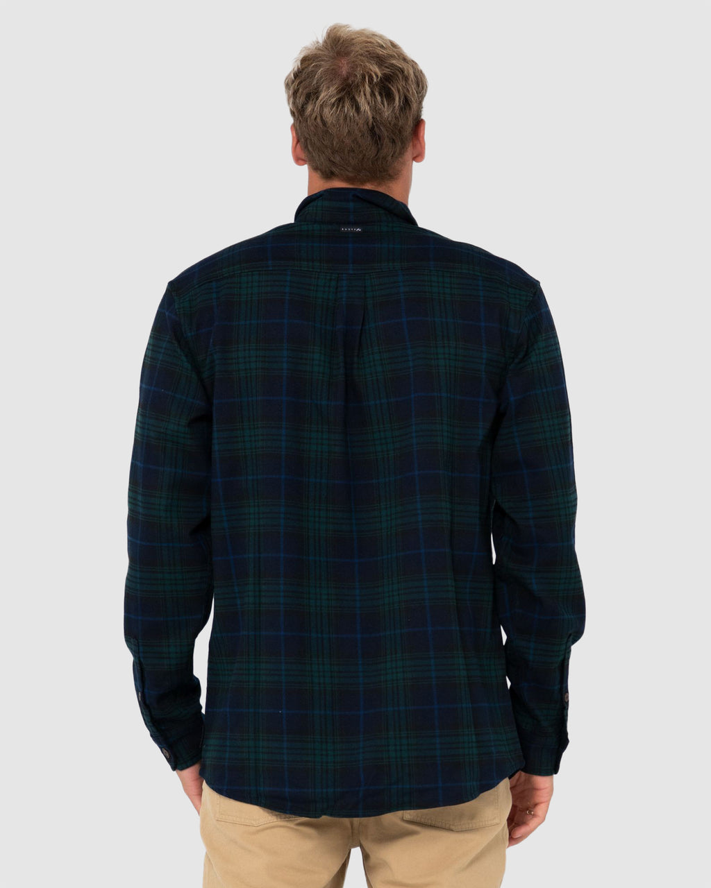 MENS BLACK WATCH LONG SLEEVE SHIRT