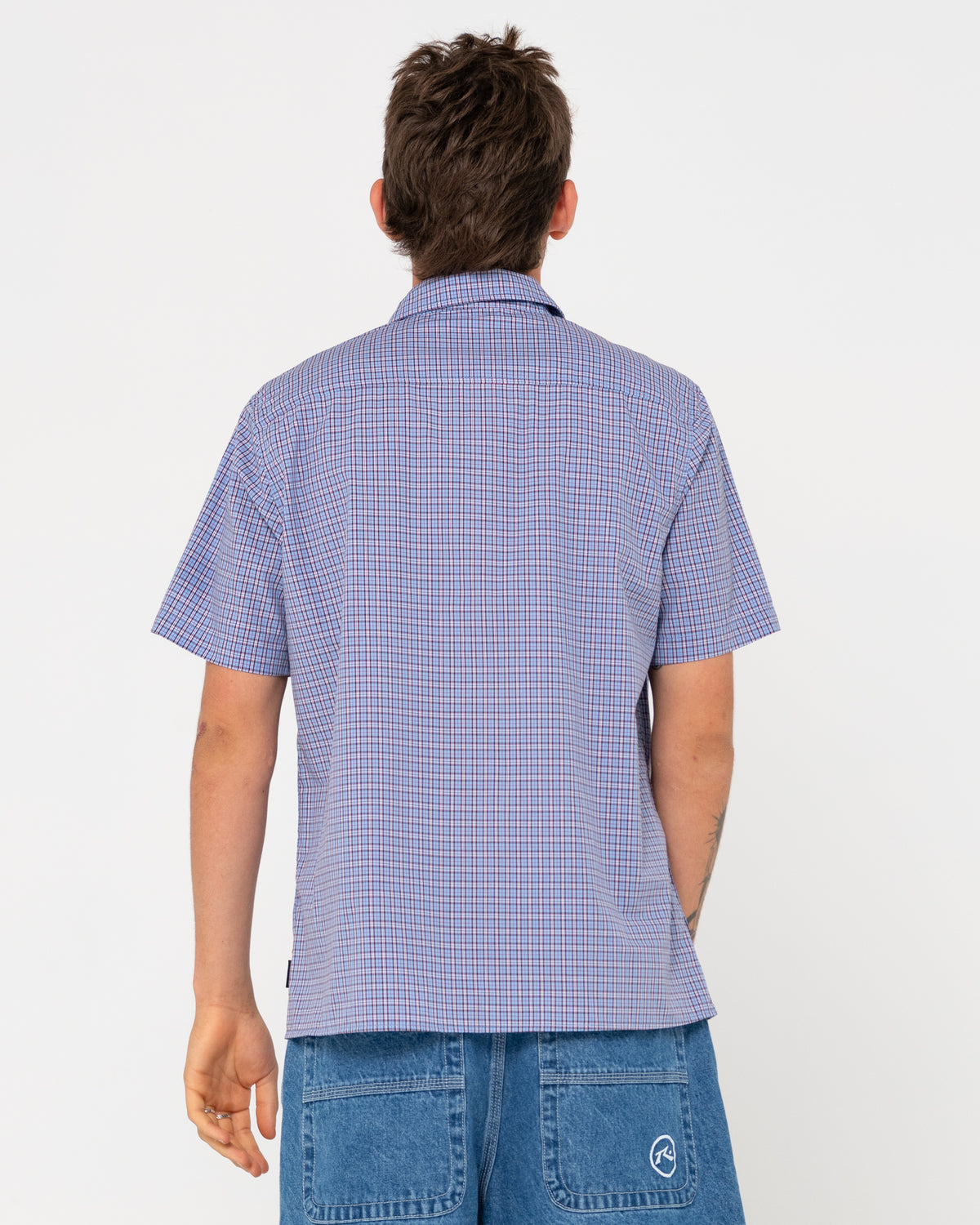 MENS DATSUN CHECK SHORT SLEEVE SHIRT