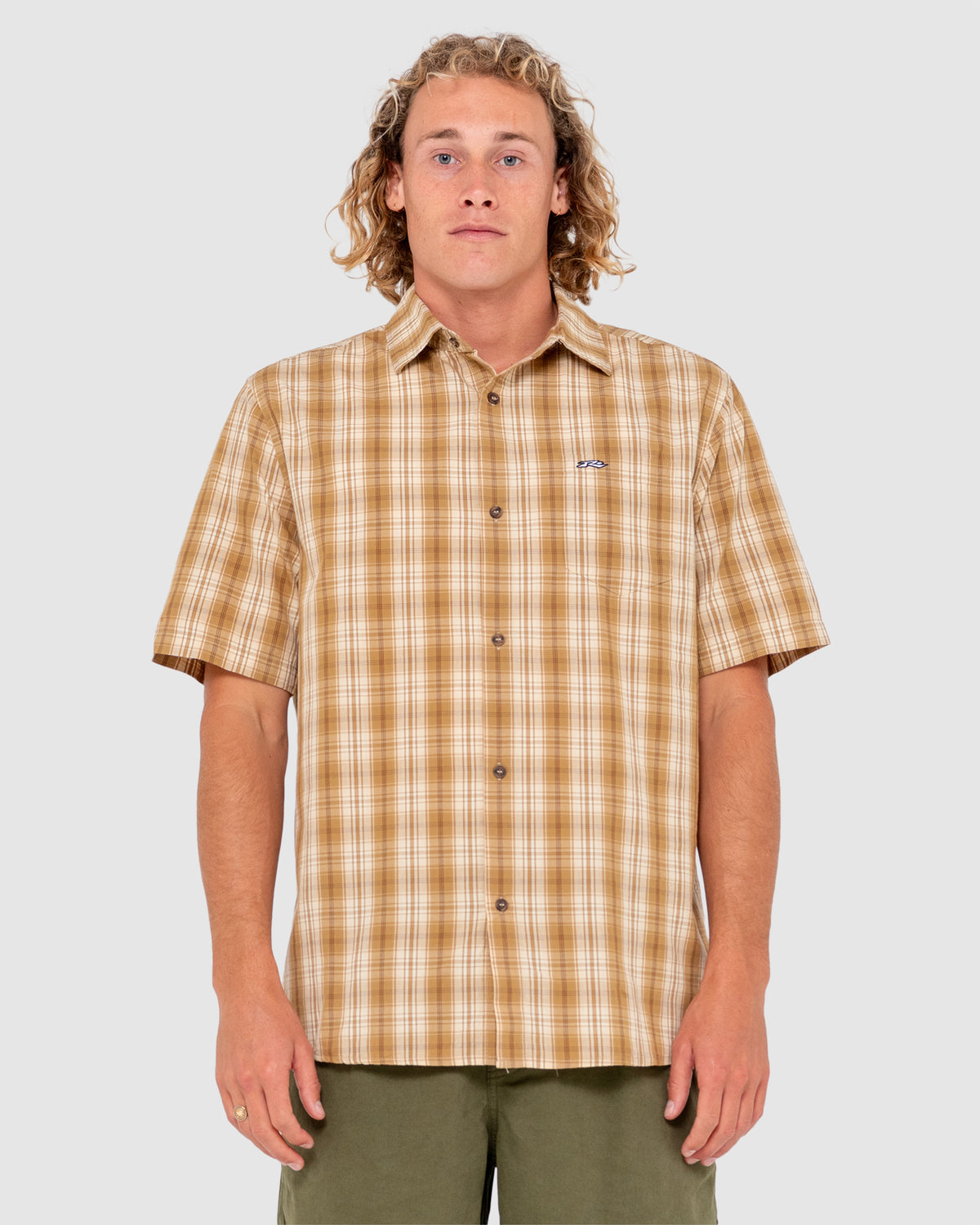 MENS DATSUN CHECK SHORT SLEEVE SHIRT