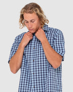 MENS DATSUN CHECK SHORT SLEEVE SHIRT