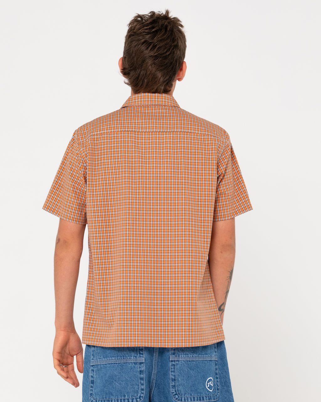 MENS DATSUN CHECK SHORT SLEEVE SHIRT