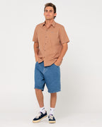 MENS DATSUN CHECK SHORT SLEEVE SHIRT