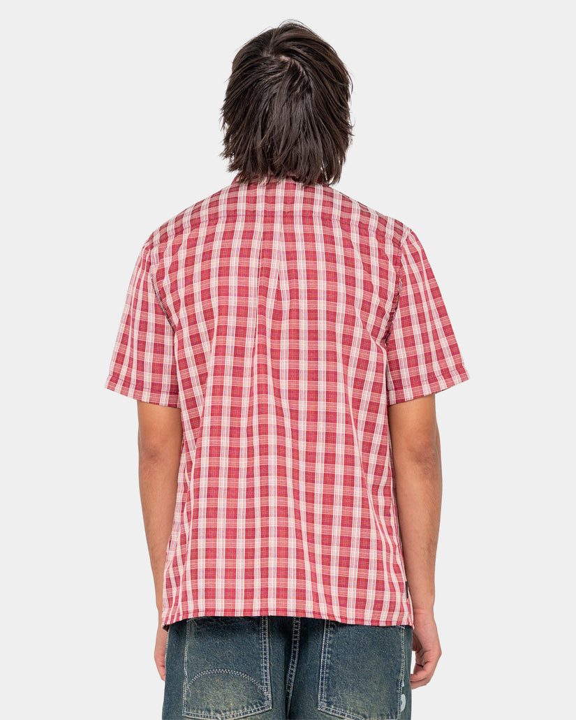 Mens Datsun Check Short Sleeve Shirt