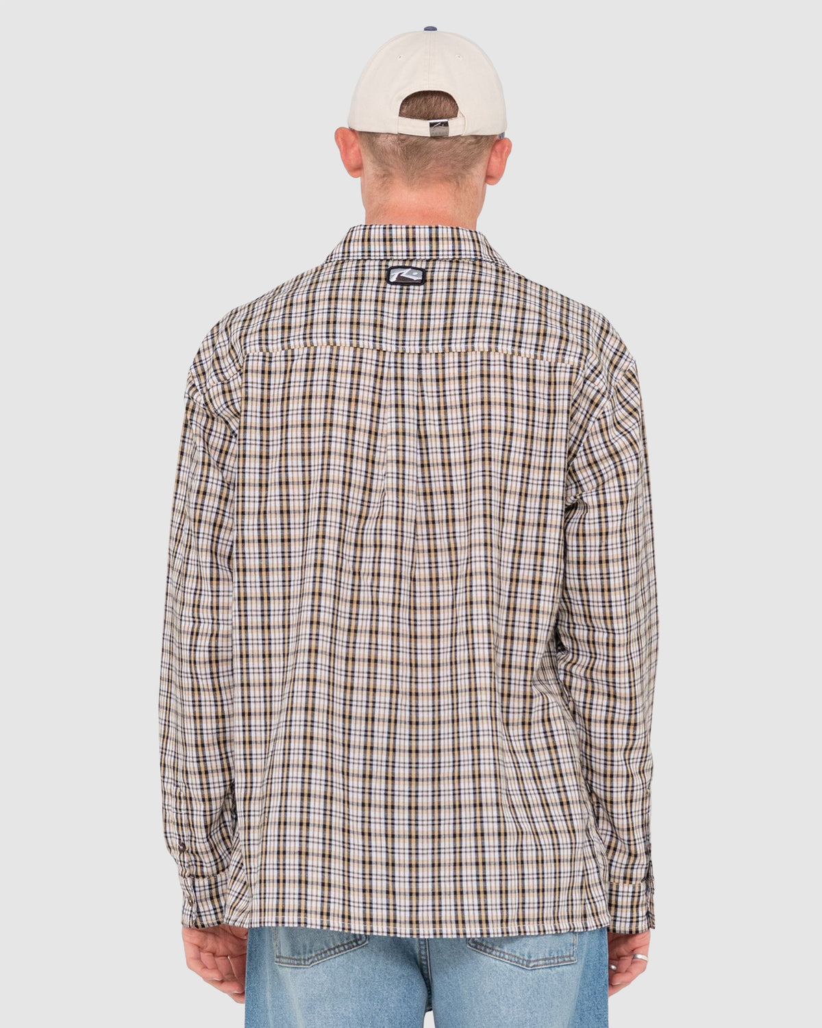 MENS DATSUN CHECK LONG SLEEVE SHIRT