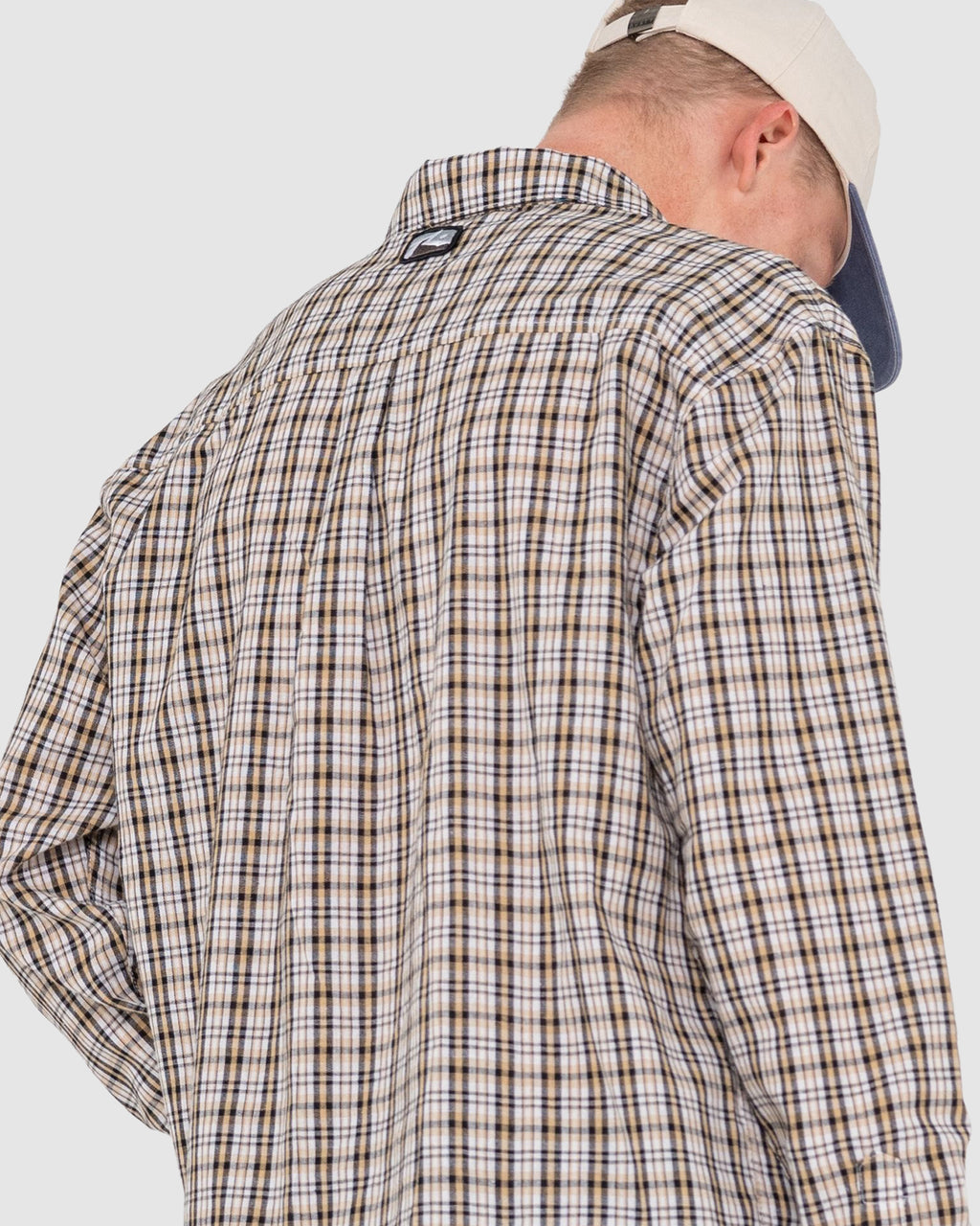 MENS DATSUN CHECK LONG SLEEVE SHIRT