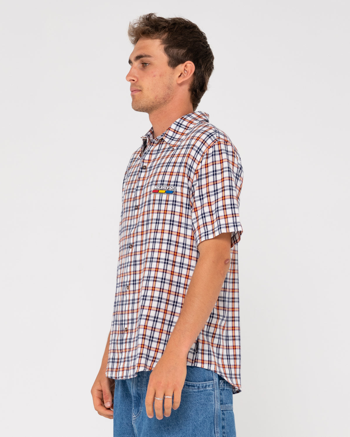 MENS BEAMA CURVED HEM SHORT SLEEVE SHIRT