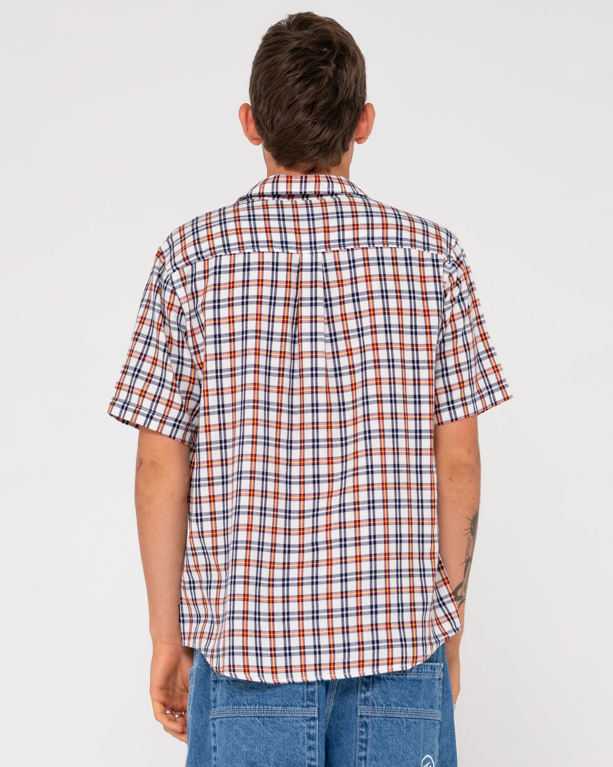 MENS BEAMA CURVED HEM SHORT SLEEVE SHIRT
