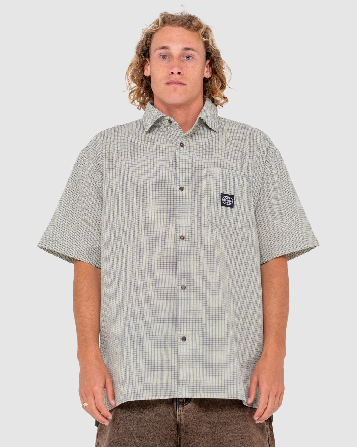 MENS R2K DROP HEM SHORT SLEEVE SHIRT