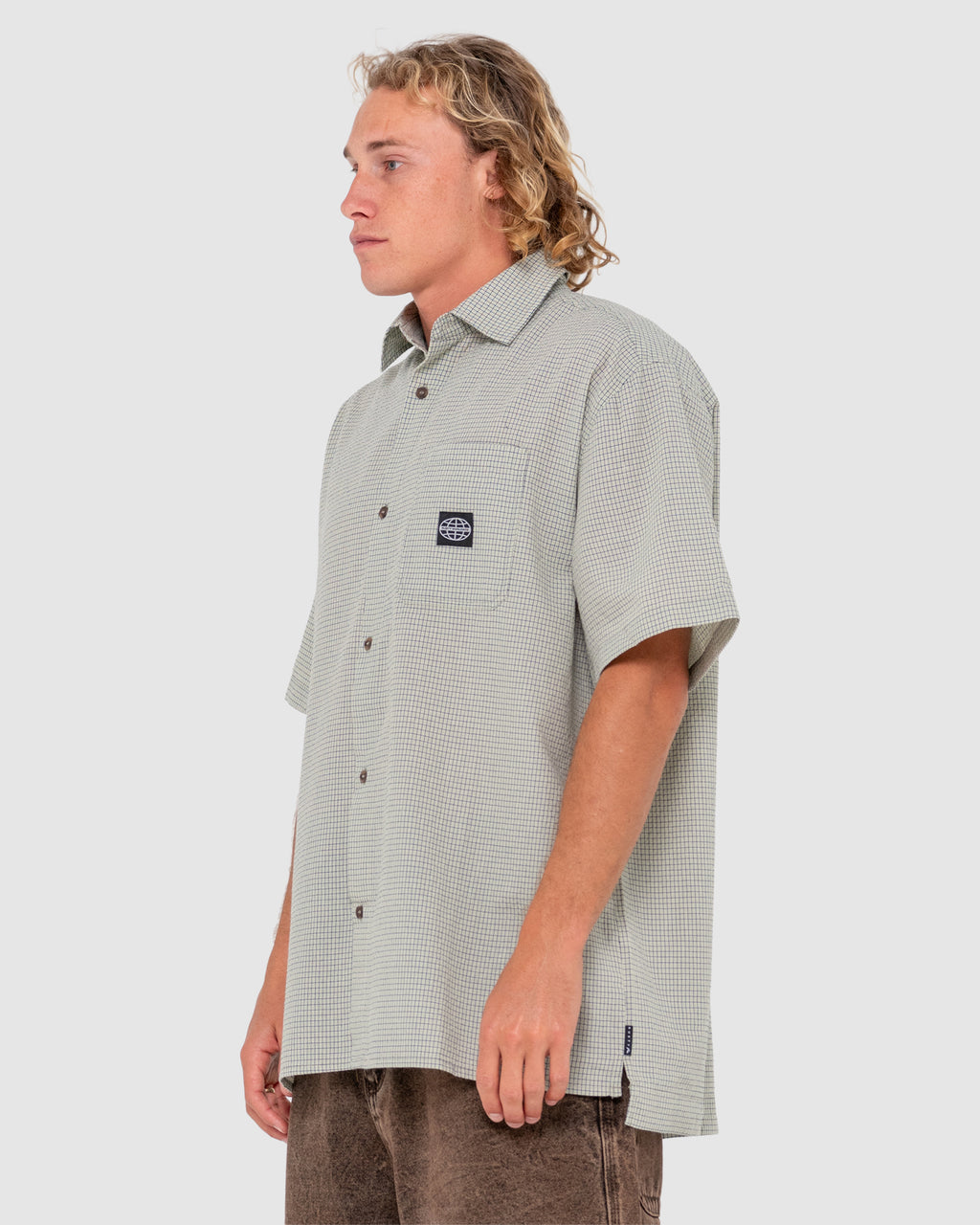 MENS R2K DROP HEM SHORT SLEEVE SHIRT