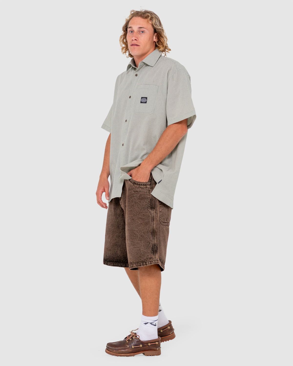 MENS R2K DROP HEM SHORT SLEEVE SHIRT