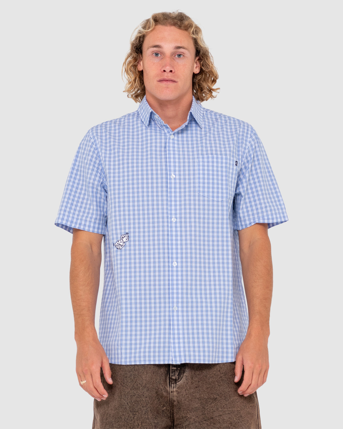 MENS LUCIFER GOT LUCKY SHORT SLEEVE SHIRT