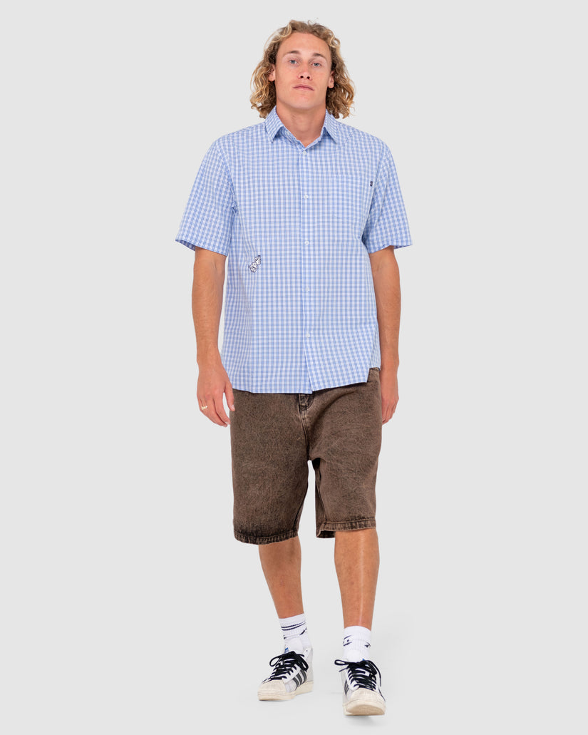MENS LUCIFER GOT LUCKY SHORT SLEEVE SHIRT