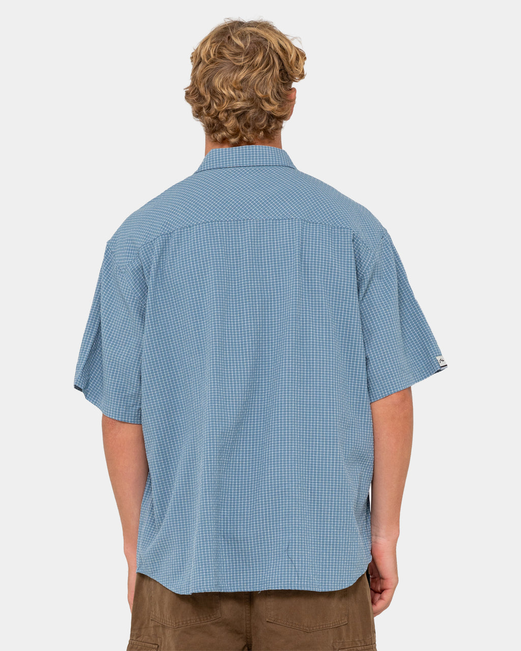 Mens Acemo Check Short Sleeve Shirt