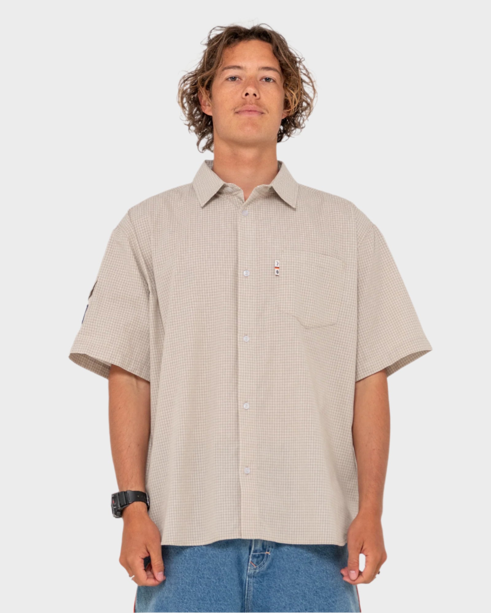 Mens Stasha Pocket Short Sleeve Shirt