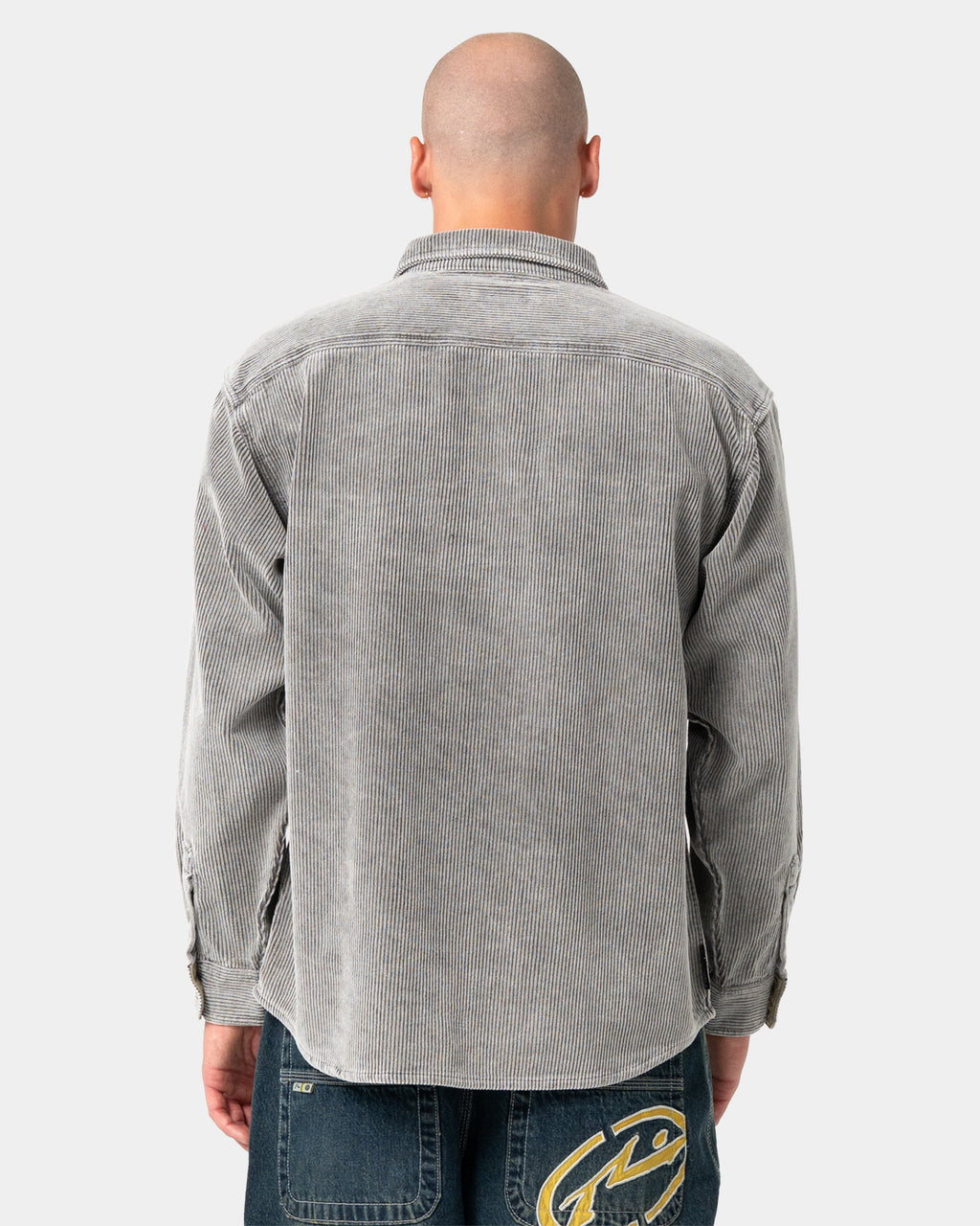 Mens Cobra Washed Over Long Sleeve Shirt