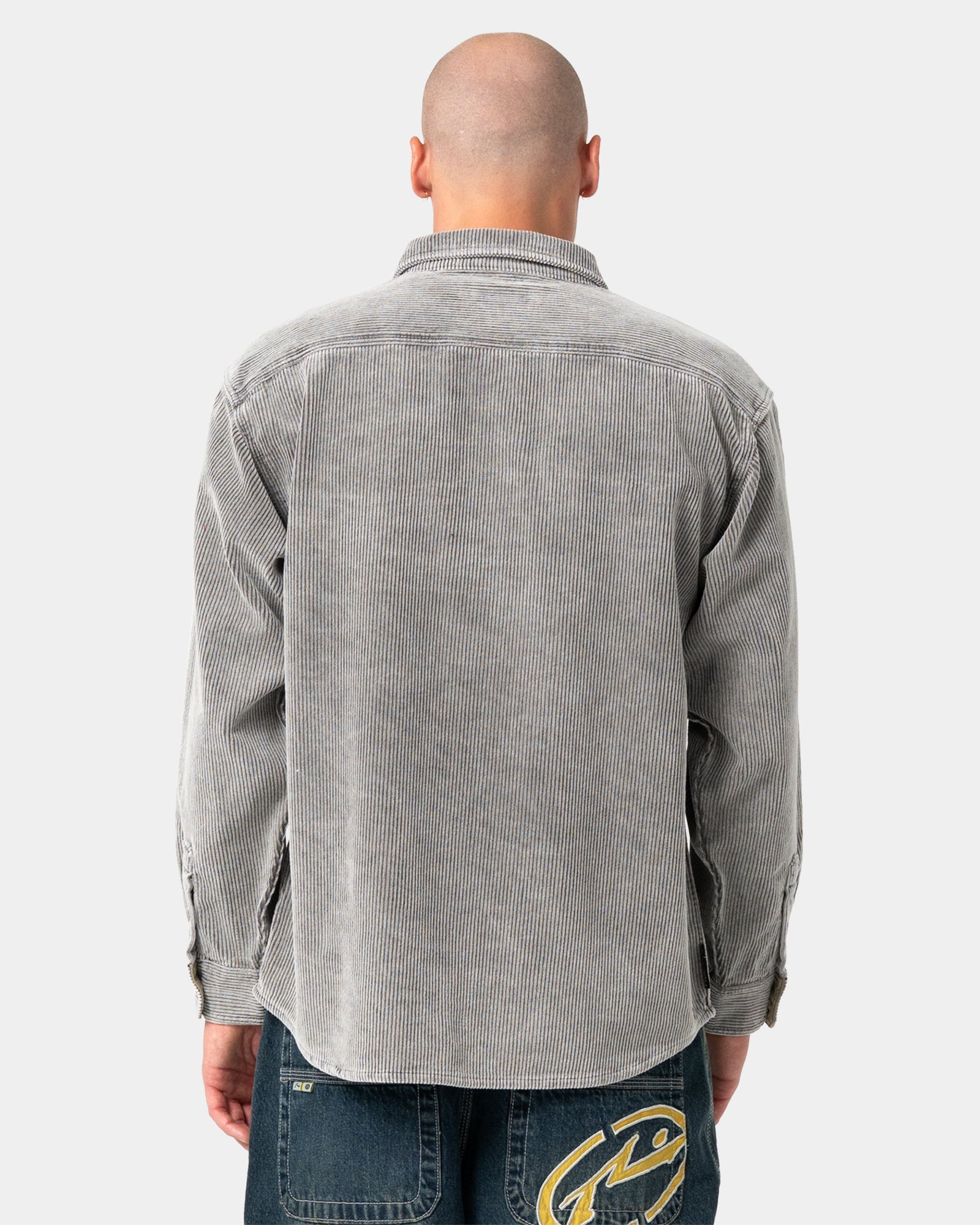 Mens Cobra Washed Over Long Sleeve Shirt