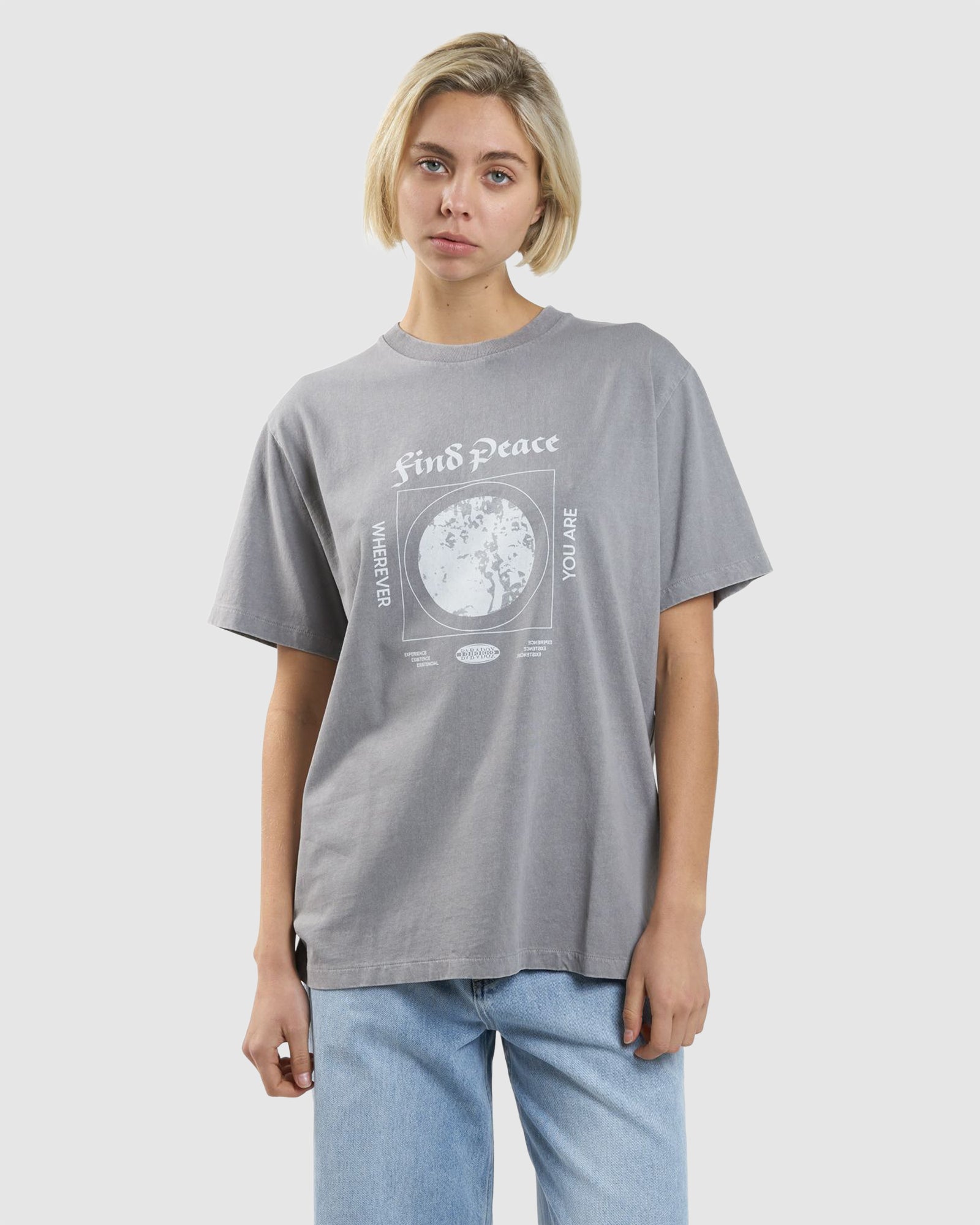 WOMENS FIND PEACE MERCH FIT T-SHIRT Australia