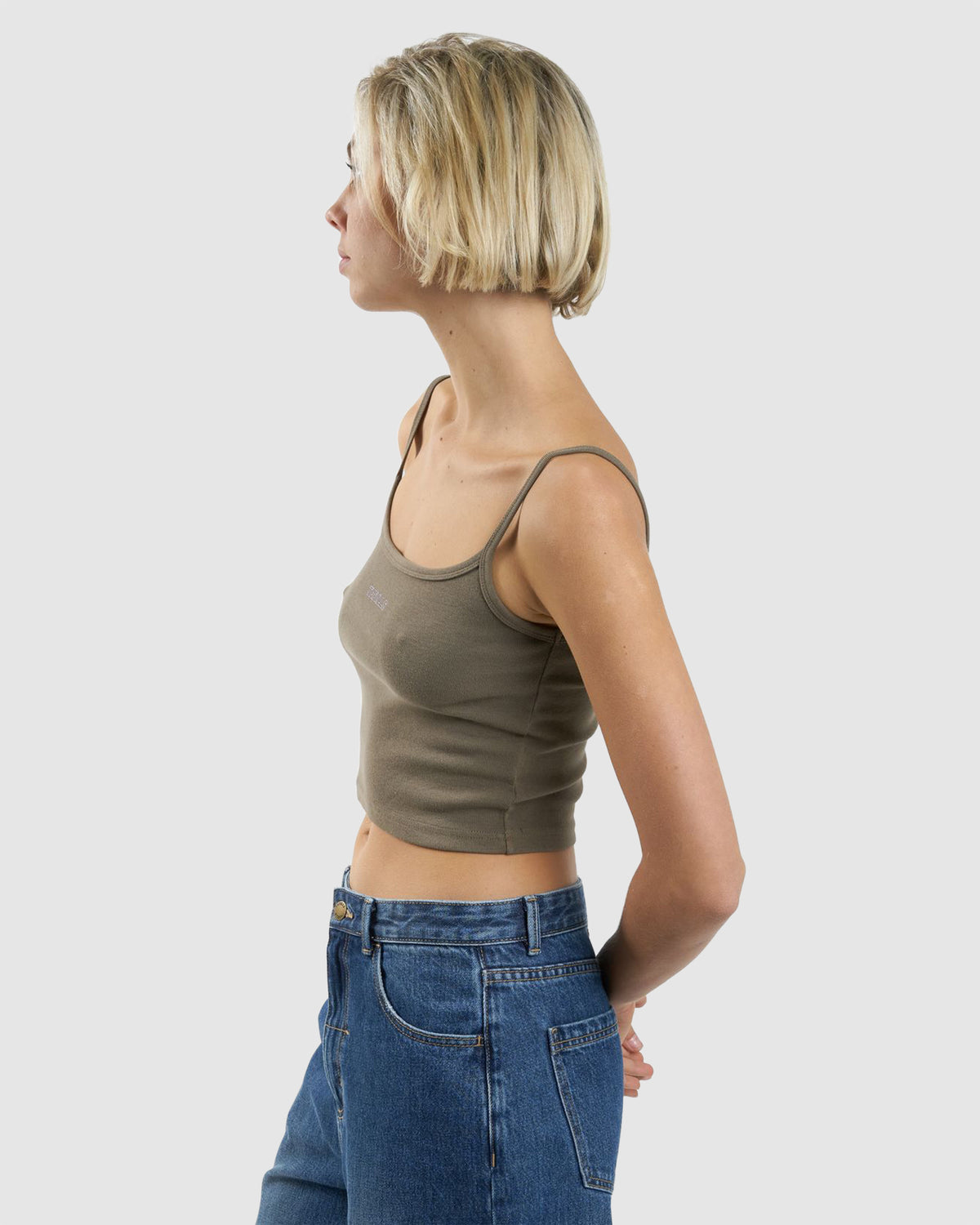 WOMENS CLIQUE BOUND CROP TANK TOP