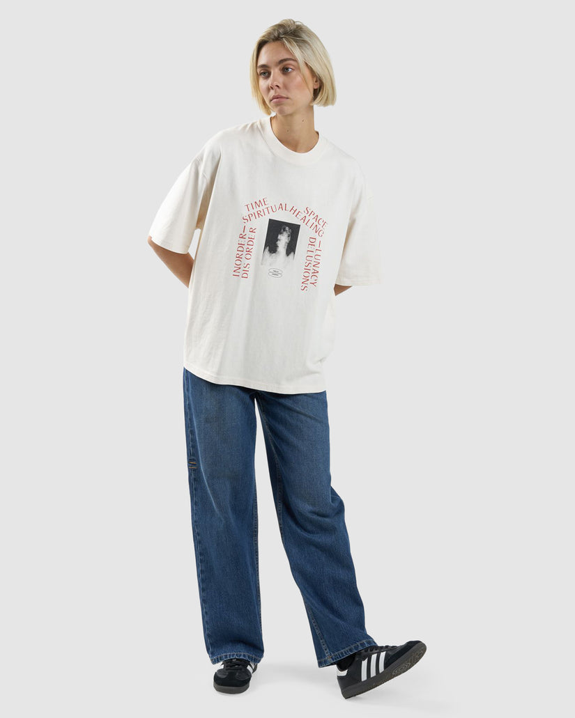 WOMENS HEALING DELUSIONS OVERSIZED T-SHIRT