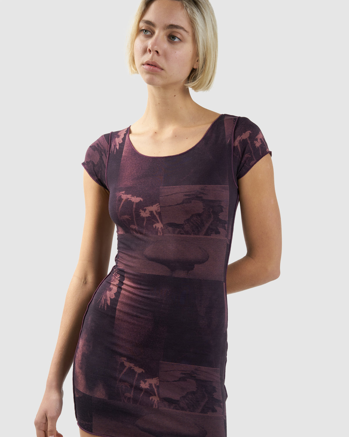 WOMENS EARTH VIBRATIONS MINI DRESS