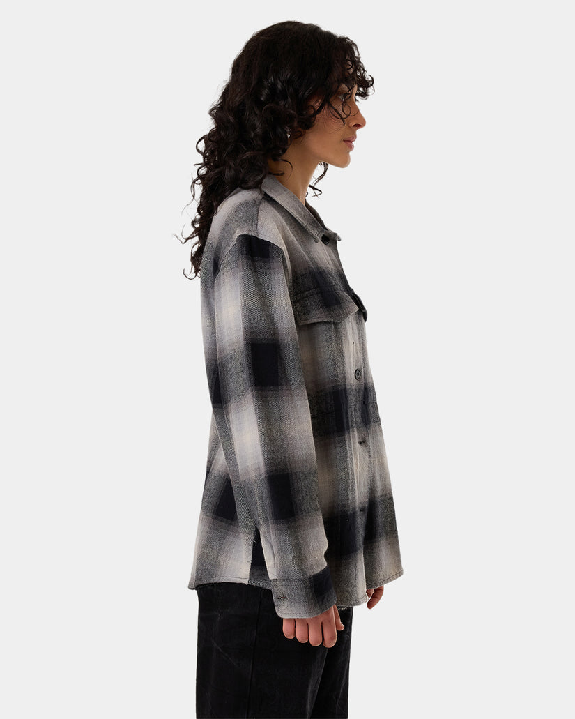 Womens Barrio Overshirt Long Sleeve Shirt