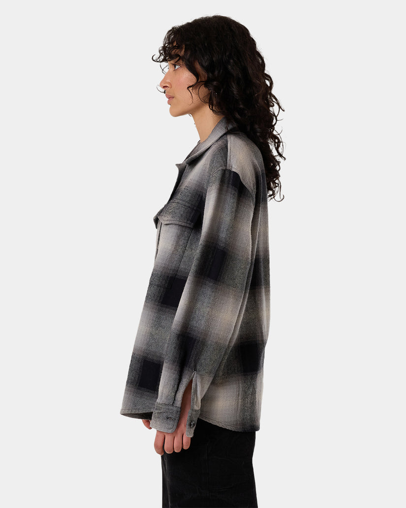 Womens Barrio Overshirt Long Sleeve Shirt