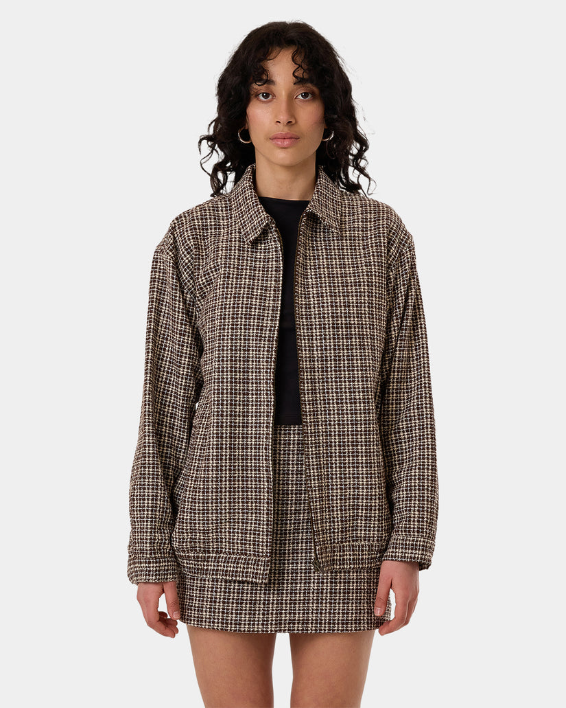 Womens Hazed Harrington Coach Jacket
