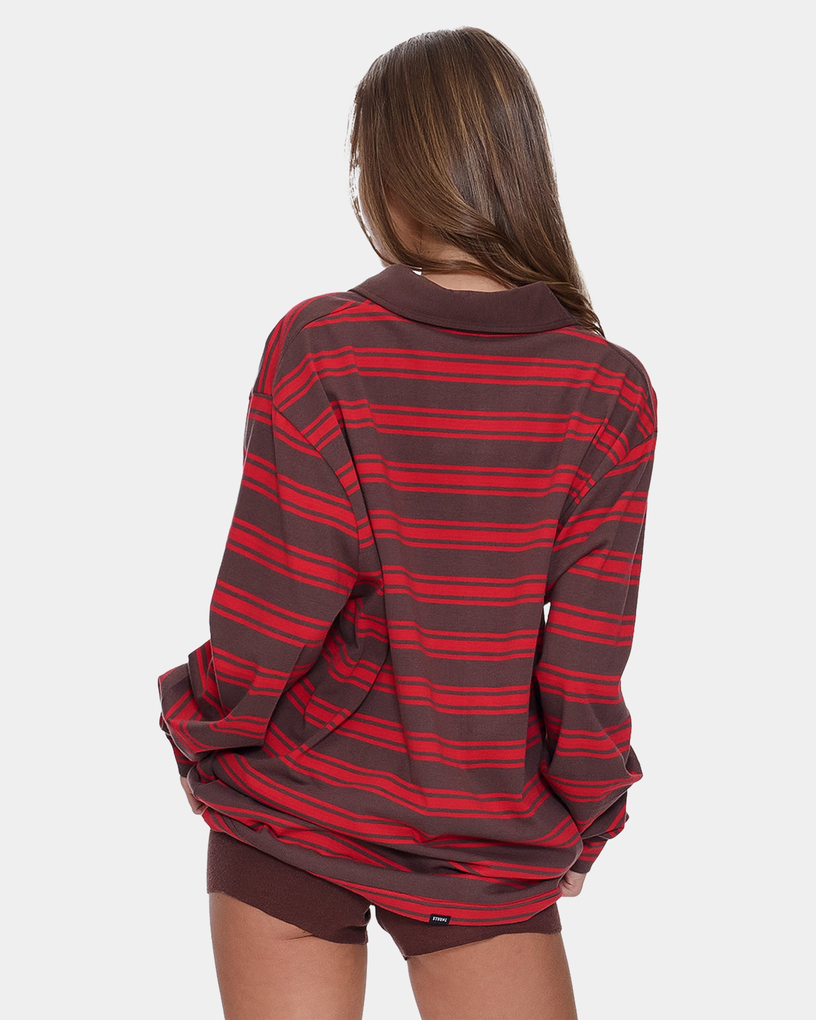 Womens Conditions Apply Stripe Long Sleeve Shirt