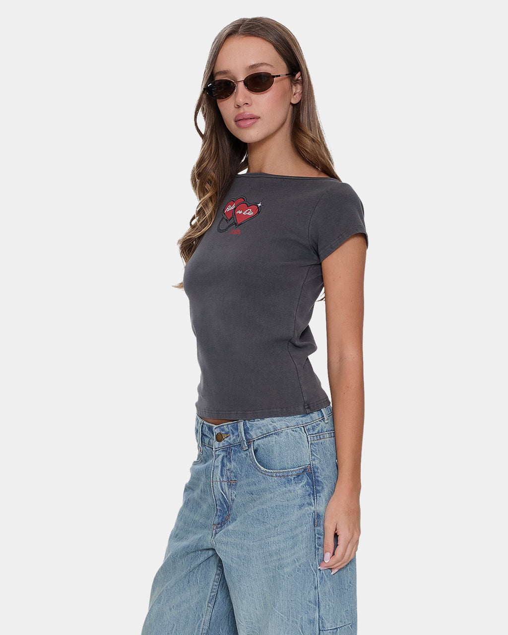 Womens Ride Or Die Boat Neck T-Shirt